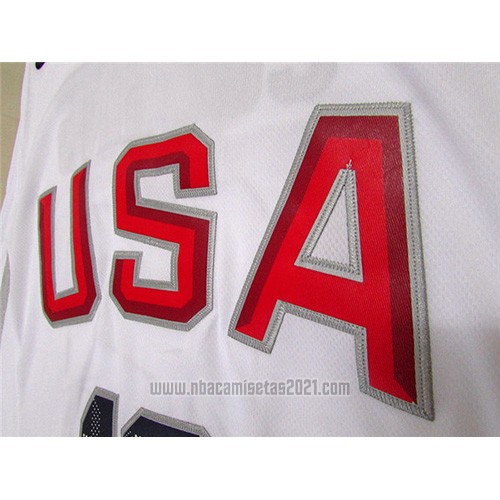 Camiseta USA 2016 DeMarcus Cousins #12 Blanco